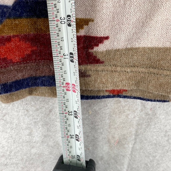 Lovelyn First Love Aztec Sweater Dress Women MED Cowl Neck Dolman Balloon Sleeve - Picture 13 of 15